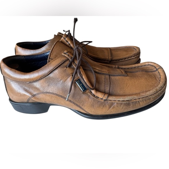 High End Ben Sherman Retro Funky Brown Leather Men's Oxford Shoes 42 / US 9 - Picture 3 of 9